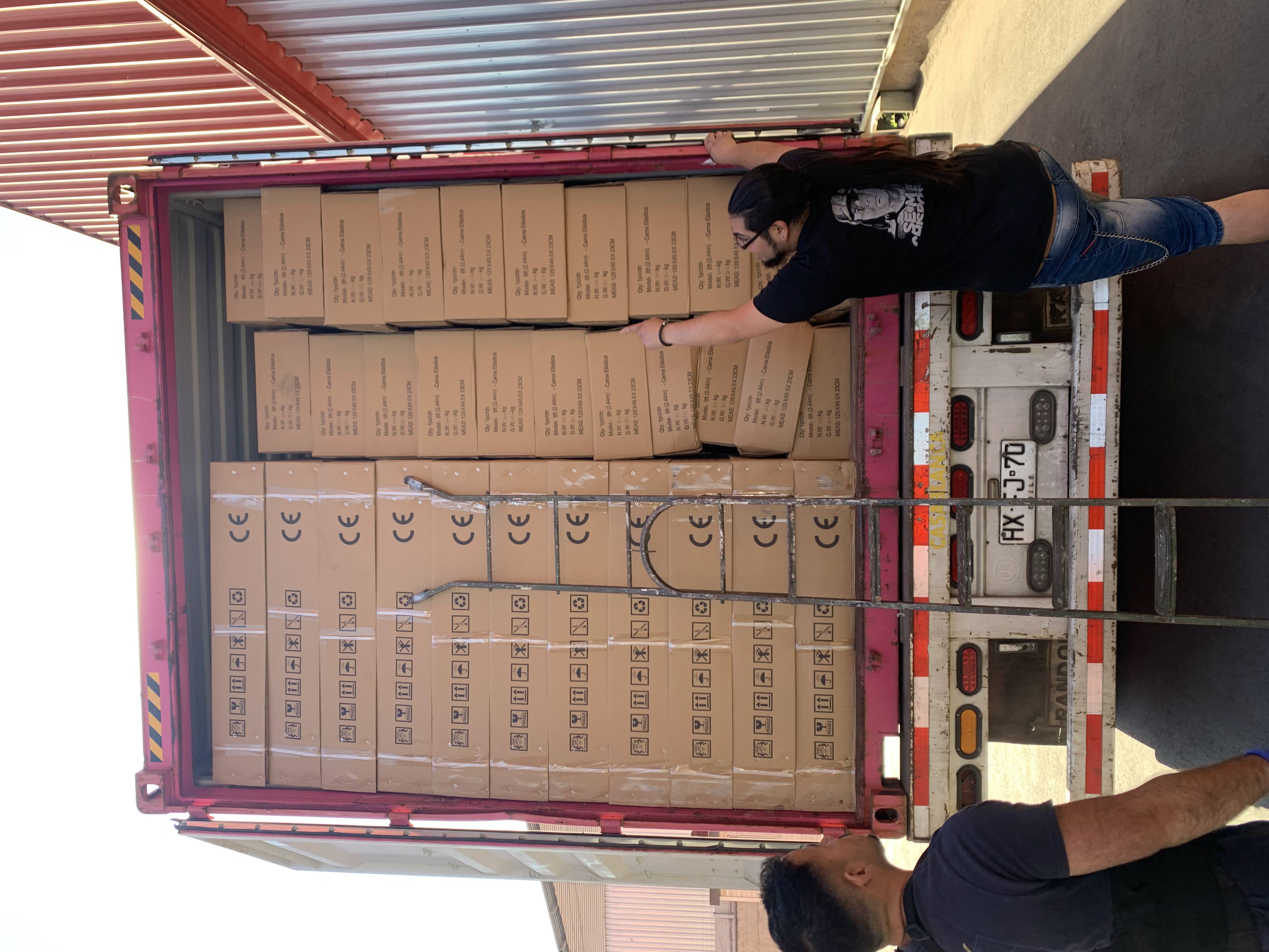 Descarga de contenedor