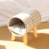 Casa cilíndrica de madera para gatos diseño escocés_thumbnail